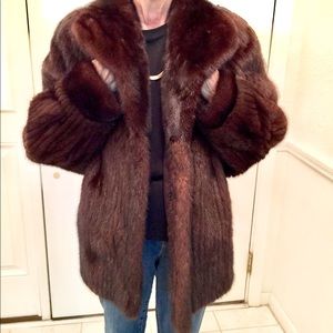 Womens real mink coat by Bemberg